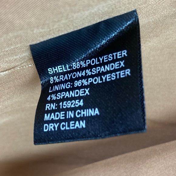 Toccin Colorblock Overcoat Camel/Flannel Large Camel Coat NWT - Picture 13 of 14